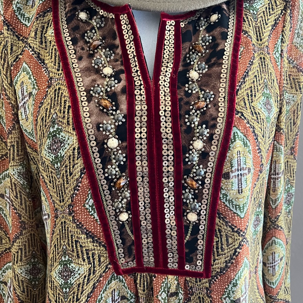 Double D Beautiful Ranch Top or mini dress - Picture 2 of 6
